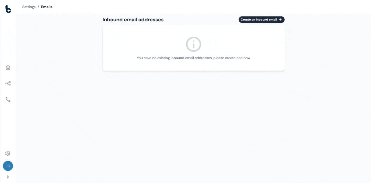 create an inbound email gif